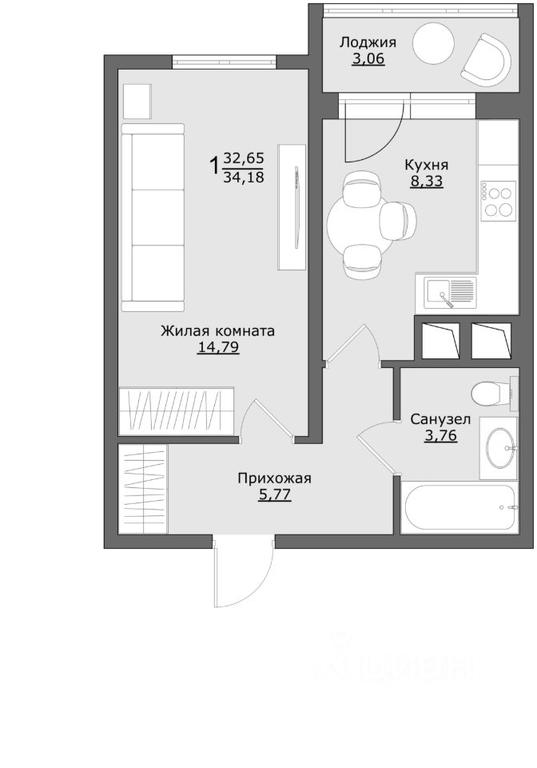Apartment Sale, 35.9平方米 at Klever, Gorzhovitskaya ulitsa, Khotkovo, Sergiyevo-Posadskiy Urban District, Moscow Region, Russia #1 Apartment Sale, 35.9平方米 at Klever, Gorzhovitskaya ulitsa, Khotkovo, Sergiyevo-Posadskiy Urban District, Moscow Region, Russia #1