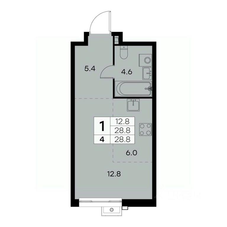 Apartment Sale, 28.8 sq. m. at Kurkino 15, Kurkinskoye Highway, 15, Moscow, Russia #1 Apartment Sale, 28.8 sq. m. at Kurkino 15, Kurkinskoye Highway, 15, Moscow, Russia #1