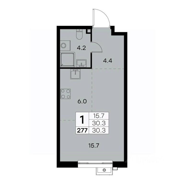 Apartment Sale, 30.3 sq. m. at Kurkino 15, Kurkinskoye Highway, 15, Moscow, Russia #1 Apartment Sale, 30.3 sq. m. at Kurkino 15, Kurkinskoye Highway, 15, Moscow, Russia #1