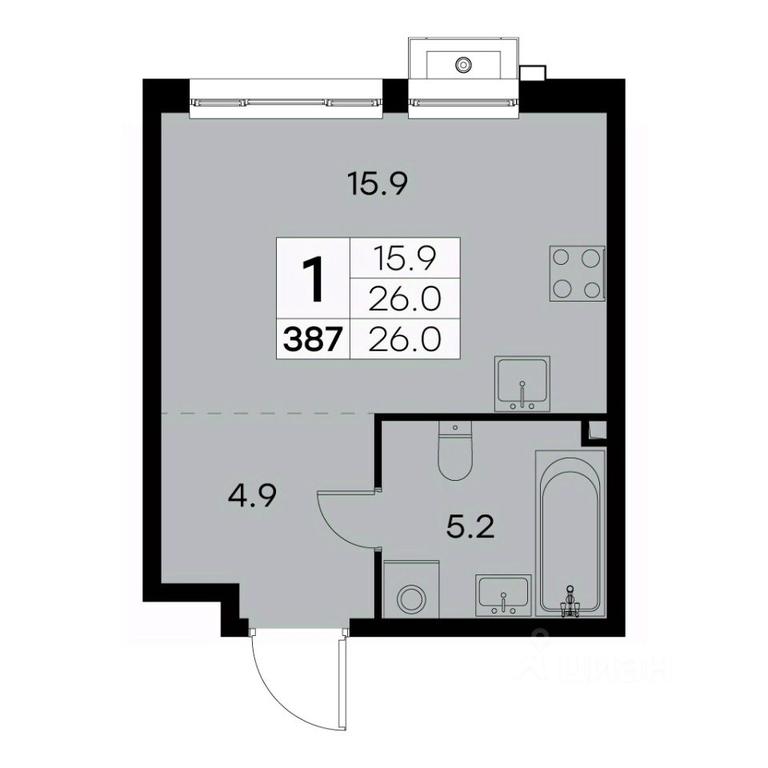 Apartment Sale, 26 sq. m. at Kurkino 15, Kurkinskoye Highway, 15, Moscow, Russia #1 Apartment Sale, 26 sq. m. at Kurkino 15, Kurkinskoye Highway, 15, Moscow, Russia #1