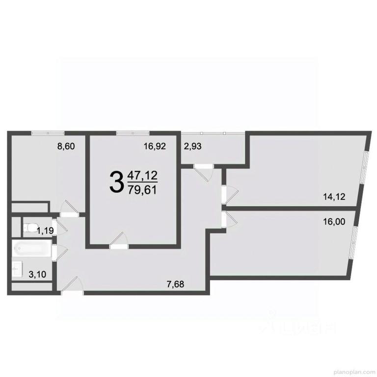 2-BD Apartment Sale, 79.61 sq. m. at Klever, Gorzhovitskaya ulitsa, Khotkovo, Sergiyevo-Posadskiy Urban District, Moscow Region, Russia #1