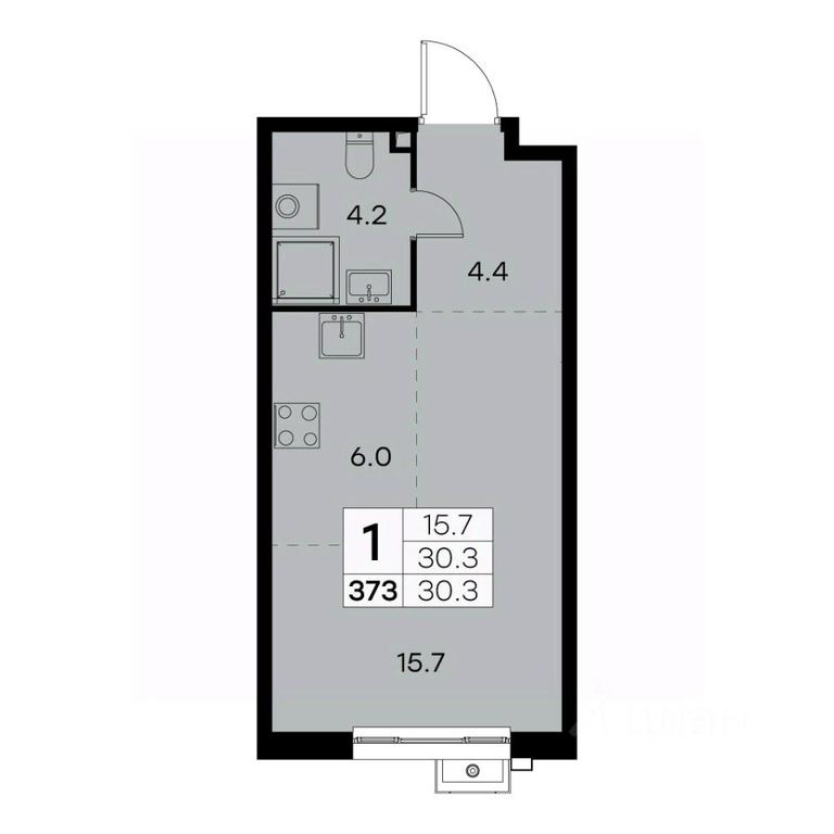 Apartment Sale, 30.3 sq. m. at Kurkino 15, Kurkinskoye Highway, 15, Moscow, Russia #2