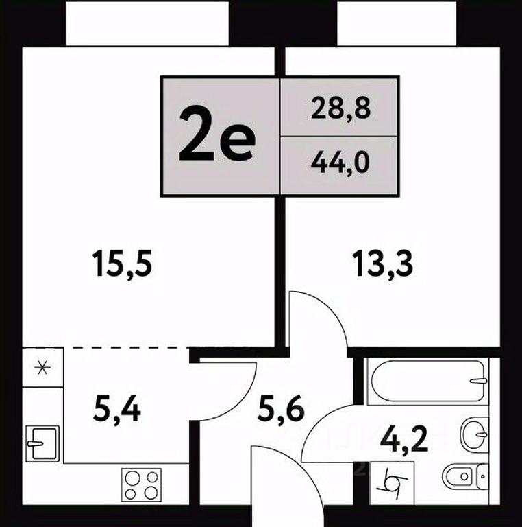 1-BD Apartment Sale, 44 sq. m. at Festival park-2, Festivalnaya Street, Moscow, Russia #1 1-BD Apartment Sale, 44 sq. m. at Festival park-2, Festivalnaya Street, Moscow, Russia #1