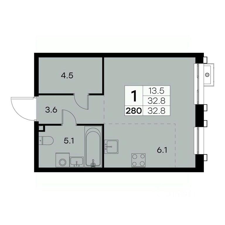 Apartment Sale, 32.8 sq. m. at Kurkino 15, Kurkinskoye Highway, 15, Moscow, Russia #2 Apartment Sale, 32.8 sq. m. at Kurkino 15, Kurkinskoye Highway, 15, Moscow, Russia #2