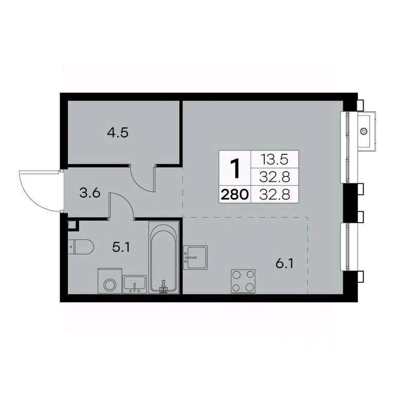 Apartment Sale, 32.8 sq. m. at Kurkino 15, Kurkinskoye Highway, 15, Moscow, Russia #1 Apartment Sale, 32.8 sq. m. at Kurkino 15, Kurkinskoye Highway, 15, Moscow, Russia #1