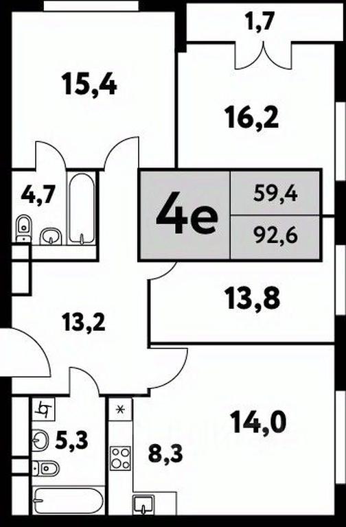 3-BD Apartment Sale, 92.6 sq. m. at Festival park-2, Festivalnaya Street, Moscow, Russia #1 3-BD Apartment Sale, 92.6 sq. m. at Festival park-2, Festivalnaya Street, Moscow, Russia #1