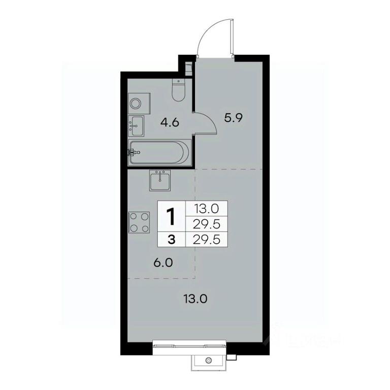 Apartment Sale, 29.5 sq. m. at Kurkino 15, Kurkinskoye Highway, 15, Moscow, Russia #1 Apartment Sale, 29.5 sq. m. at Kurkino 15, Kurkinskoye Highway, 15, Moscow, Russia #1
