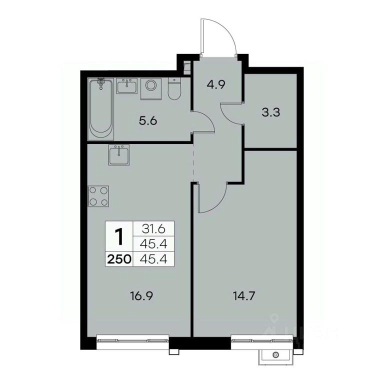 Apartment Sale, 45.4 sq. m. at Kurkino 15, Kurkinskoye Highway, 15, Moscow, Russia #2 Apartment Sale, 45.4 sq. m. at Kurkino 15, Kurkinskoye Highway, 15, Moscow, Russia #2