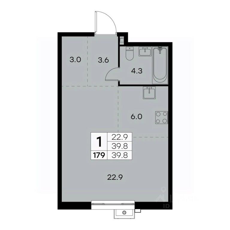 Apartment Sale, 39.8 sq. m. at Kurkino 15, Kurkinskoye Highway, 15, Moscow, Russia #1 Apartment Sale, 39.8 sq. m. at Kurkino 15, Kurkinskoye Highway, 15, Moscow, Russia #1