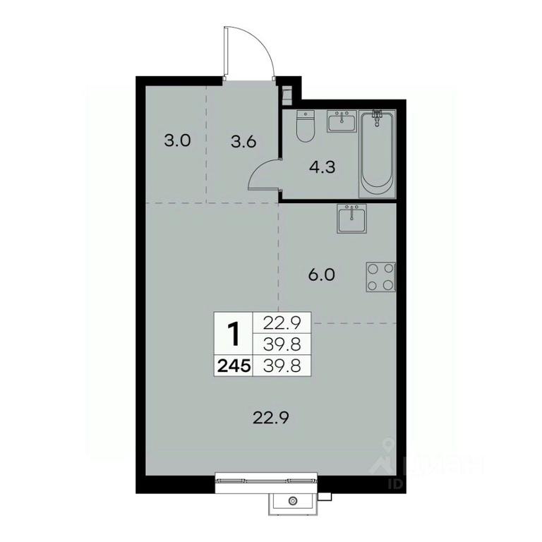 Apartment Sale, 39.8 sq. m. at Kurkino 15, Kurkinskoye Highway, 15, Moscow, Russia #2 Apartment Sale, 39.8 sq. m. at Kurkino 15, Kurkinskoye Highway, 15, Moscow, Russia #2