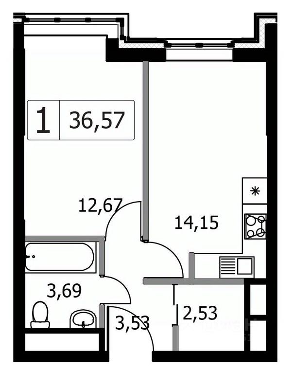 Apartment Sale, 36.57平方米 at Gorodskie istorii (Rasskazovka), Anny Akhmatovoy Street, Vnukovskoye Settlement, Moscow, Russia #1 Apartment Sale, 36.57平方米 at Gorodskie istorii (Rasskazovka), Anny Akhmatovoy Street, Vnukovskoye Settlement, Moscow, Russia #1