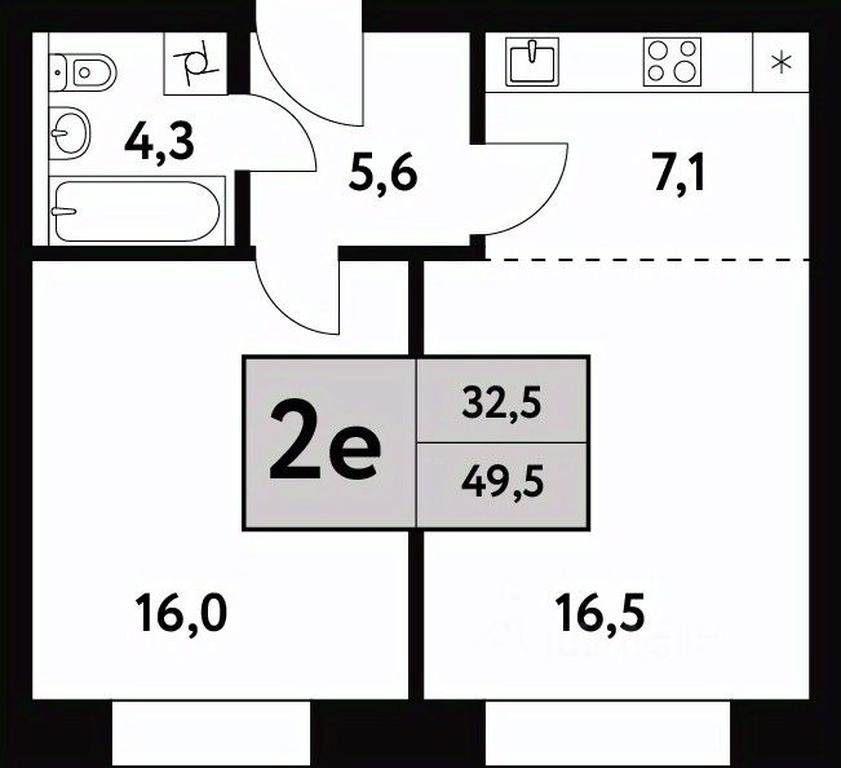 1-BD Apartment Sale, 49.5 sq. m. at Festival park-2, Festivalnaya Street, Moscow, Russia #1 1-BD Apartment Sale, 49.5 sq. m. at Festival park-2, Festivalnaya Street, Moscow, Russia #1