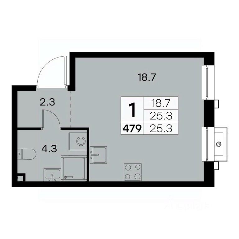 Apartment Sale, 25.3 sq. m. at Kurkino 15, Kurkinskoye Highway, 15, Moscow, Russia #2 Apartment Sale, 25.3 sq. m. at Kurkino 15, Kurkinskoye Highway, 15, Moscow, Russia #2