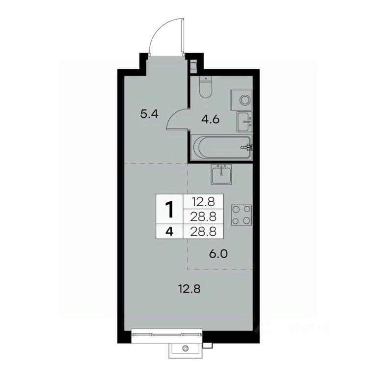 Apartment Sale, 28.8 sq. m. at Kurkino 15, Kurkinskoye Highway, 15, Moscow, Russia #1 Apartment Sale, 28.8 sq. m. at Kurkino 15, Kurkinskoye Highway, 15, Moscow, Russia #1