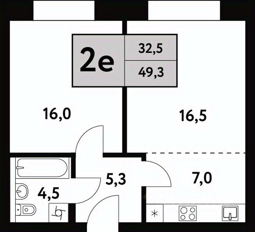 1-BD Apartment Sale, 49.3 sq. m. at Festival park-2, Festivalnaya Street, Moscow, Russia #1 1-BD Apartment Sale, 49.3 sq. m. at Festival park-2, Festivalnaya Street, Moscow, Russia #1