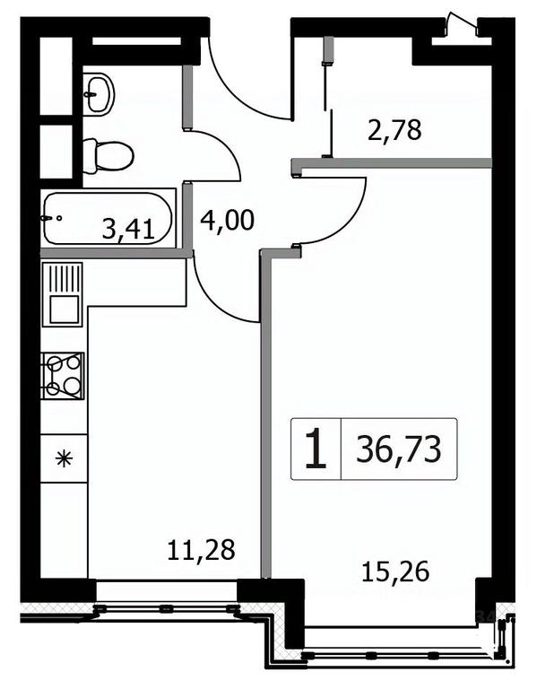 Apartment Sale, 36.73 sq. m. at Gorodskie istorii (Rasskazovka), Anny Akhmatovoy Street, Vnukovskoye Settlement, Moscow, Russia #1 Apartment Sale, 36.73 sq. m. at Gorodskie istorii (Rasskazovka), Anny Akhmatovoy Street, Vnukovskoye Settlement, Moscow, Russia #1