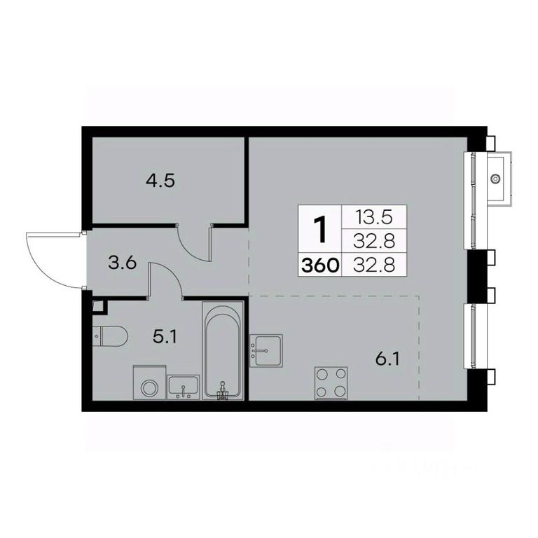 Apartment Sale, 32.8 sq. m. at Kurkino 15, Kurkinskoye Highway, 15, Moscow, Russia #2 Apartment Sale, 32.8 sq. m. at Kurkino 15, Kurkinskoye Highway, 15, Moscow, Russia #2