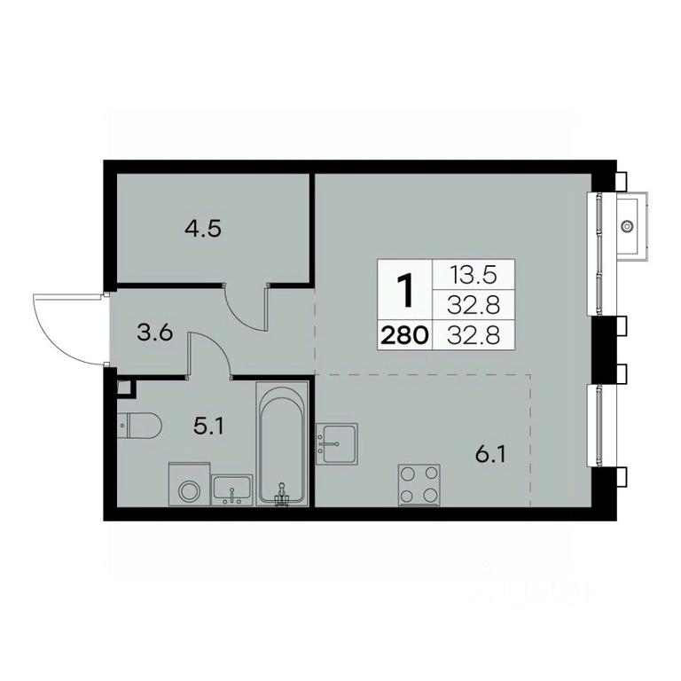 Apartment Sale, 32.8 sq. m. at Kurkino 15, Kurkinskoye Highway, 15, Moscow, Russia #1 Apartment Sale, 32.8 sq. m. at Kurkino 15, Kurkinskoye Highway, 15, Moscow, Russia #1