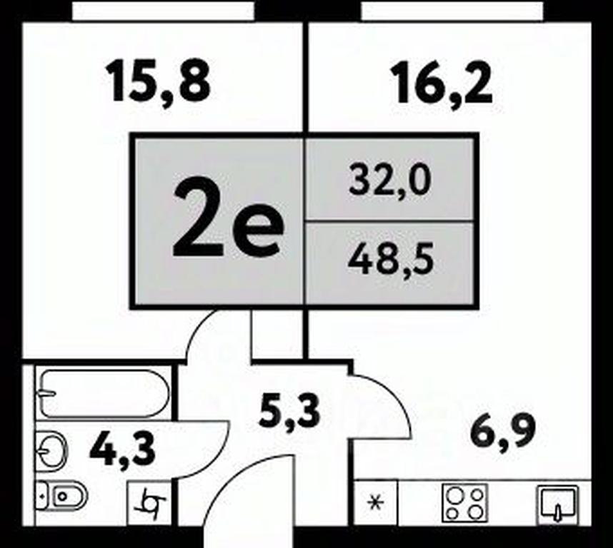 1-BD Apartment Sale, 48.5 sq. m. at Festival park-2, Festivalnaya Street, Moscow, Russia #1 1-BD Apartment Sale, 48.5 sq. m. at Festival park-2, Festivalnaya Street, Moscow, Russia #1