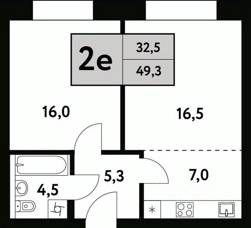 1-BD Apartment Sale, 49.3 sq. m. at Festival park-2, Festivalnaya Street, Moscow, Russia #1 1-BD Apartment Sale, 49.3 sq. m. at Festival park-2, Festivalnaya Street, Moscow, Russia #1