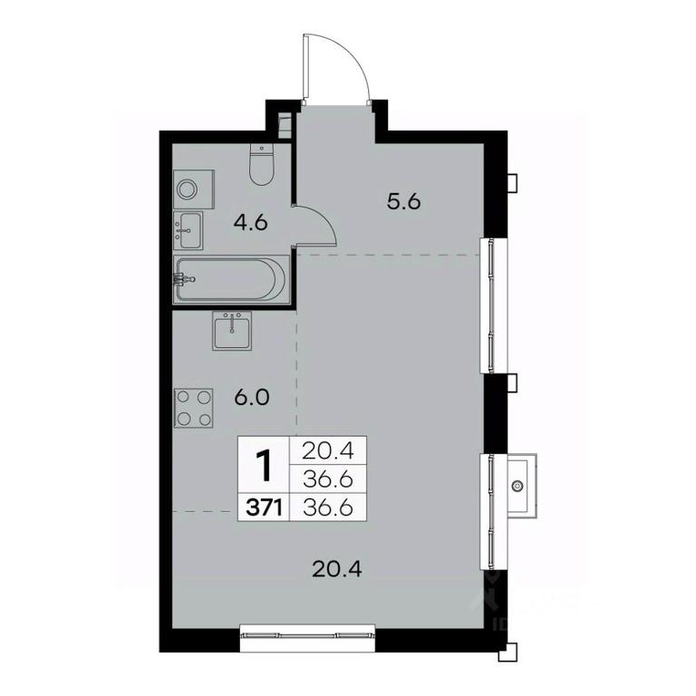 Apartment Sale, 36.6 sq. m. at Kurkino 15, Kurkinskoye Highway, 15, Moscow, Russia #1 Apartment Sale, 36.6 sq. m. at Kurkino 15, Kurkinskoye Highway, 15, Moscow, Russia #1