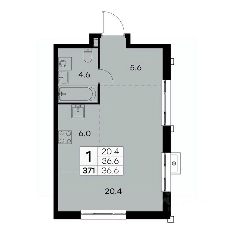 Apartment Sale, 36.6 sq. m. at Kurkino 15, Kurkinskoye Highway, 15, Moscow, Russia #2 Apartment Sale, 36.6 sq. m. at Kurkino 15, Kurkinskoye Highway, 15, Moscow, Russia #2