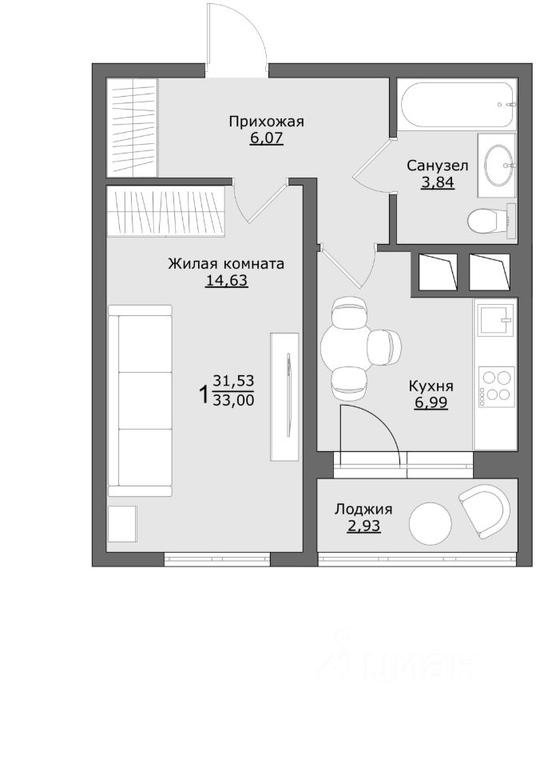 Apartment Sale, 34.1平方米 at Klever, Gorzhovitskaya ulitsa, Khotkovo, Sergiyevo-Posadskiy Urban District, Moscow Region, Russia #1 Apartment Sale, 34.1平方米 at Klever, Gorzhovitskaya ulitsa, Khotkovo, Sergiyevo-Posadskiy Urban District, Moscow Region, Russia #1