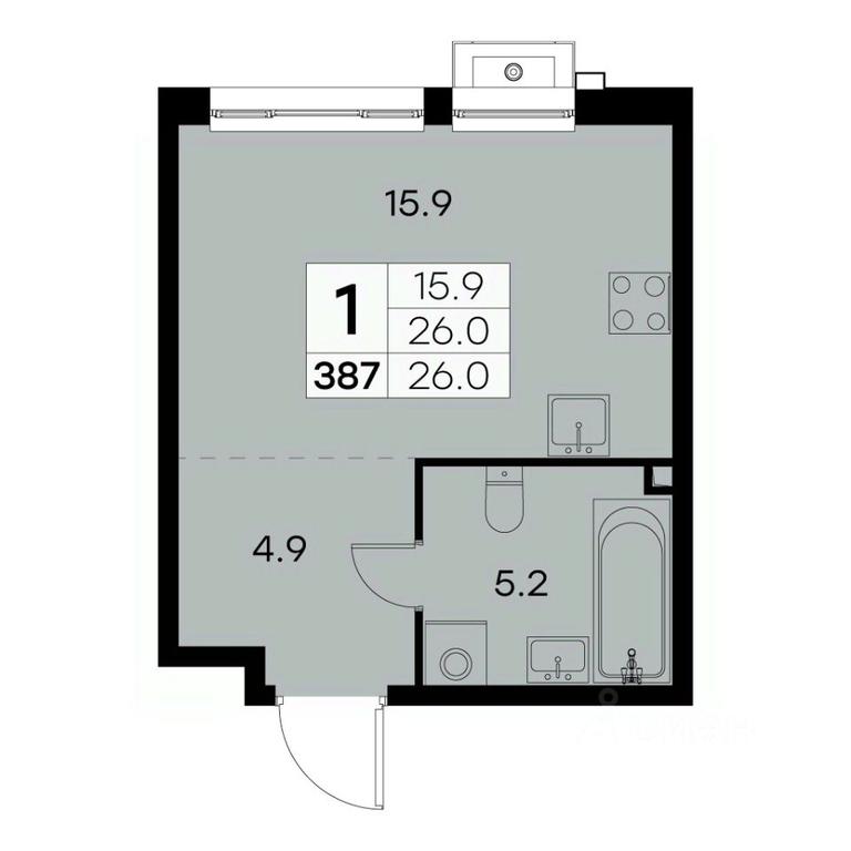 Apartment Sale, 26 sq. m. at Kurkino 15, Kurkinskoye Highway, 15, Moscow, Russia #1 Apartment Sale, 26 sq. m. at Kurkino 15, Kurkinskoye Highway, 15, Moscow, Russia #1