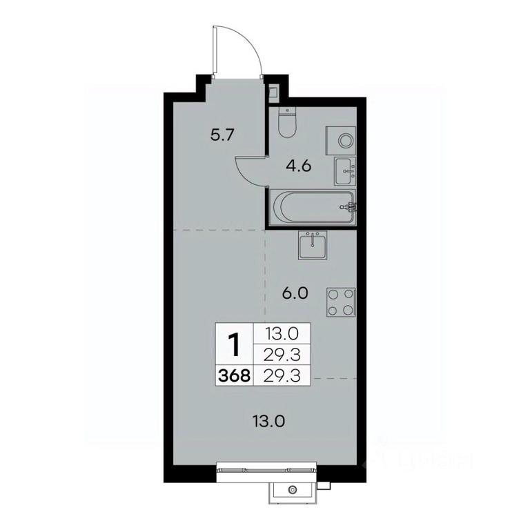 Apartment Sale, 29.3平方米 at Kurkino 15, Kurkinskoye Highway, 15, Moscow, Russia #1 Apartment Sale, 29.3平方米 at Kurkino 15, Kurkinskoye Highway, 15, Moscow, Russia #1