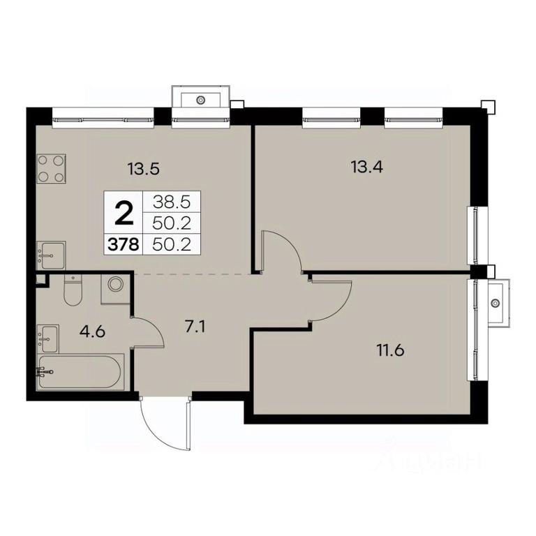 1-BD Apartment Sale, 50.2 sq. m. at Kurkino 15, Kurkinskoye Highway, 15, Moscow, Russia #1 1-BD Apartment Sale, 50.2 sq. m. at Kurkino 15, Kurkinskoye Highway, 15, Moscow, Russia #1