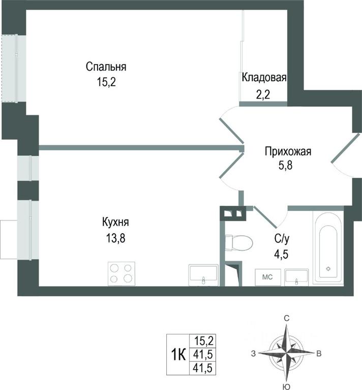 Apartment Sale, 41.5平方米 at KINOKVARTAL, Solnechnaya Street, Pervomayskiy Microdistrict, Korolyov, Moscow Region, Russia #1 Apartment Sale, 41.5平方米 at KINOKVARTAL, Solnechnaya Street, Pervomayskiy Microdistrict, Korolyov, Moscow Region, Russia #1
