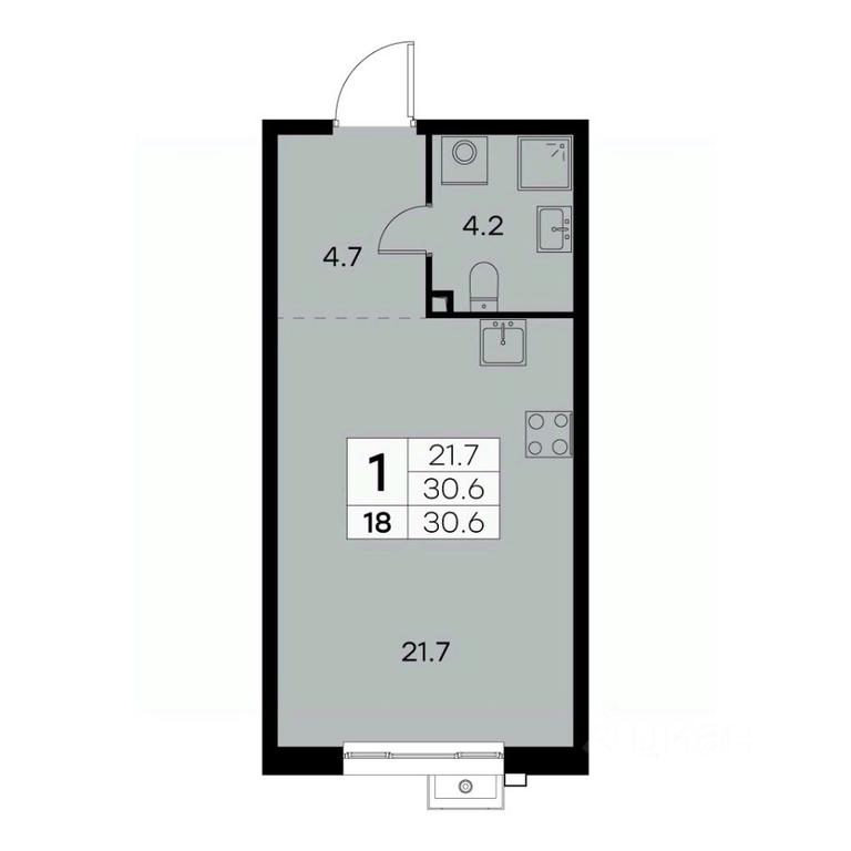 Apartment Sale, 30.6 sq. m. at Kurkino 15, Kurkinskoye Highway, 15, Moscow, Russia #1 Apartment Sale, 30.6 sq. m. at Kurkino 15, Kurkinskoye Highway, 15, Moscow, Russia #1