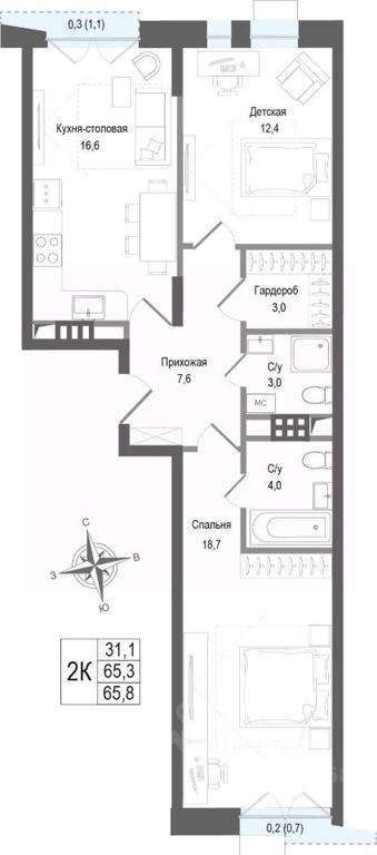 1-BD Apartment Sale, 65.3平方米 at KINOKVARTAL, Solnechnaya Street, Pervomayskiy Microdistrict, Korolyov, Moscow Region, Russia #2 1-BD Apartment Sale, 65.3平方米 at KINOKVARTAL, Solnechnaya Street, Pervomayskiy Microdistrict, Korolyov, Moscow Region, Russia #2