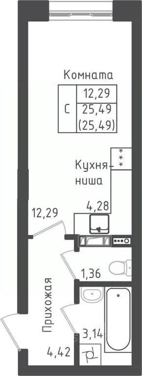 Apartment Sale, 25.49 sq. m. at Zeleny Oazis-Gorod, derevnya Rybaki, Dmitrovskiy Urban District, Moscow Region, Russia #1 Apartment Sale, 25.49 sq. m. at Zeleny Oazis-Gorod, derevnya Rybaki, Dmitrovskiy Urban District, Moscow Region, Russia #1
