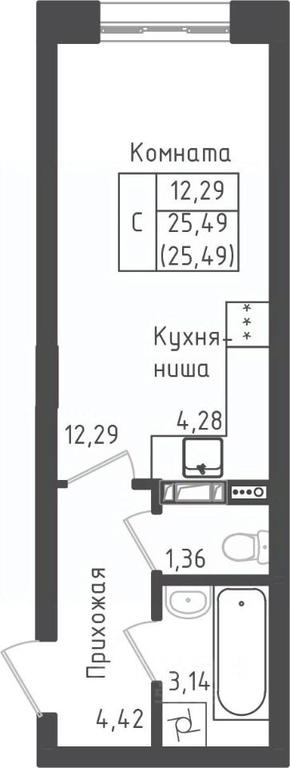Apartment Sale, 25.49 sq. m. at Zeleny Oazis-Gorod, derevnya Rybaki, Dmitrovskiy Urban District, Moscow Region, Russia #1 Apartment Sale, 25.49 sq. m. at Zeleny Oazis-Gorod, derevnya Rybaki, Dmitrovskiy Urban District, Moscow Region, Russia #1