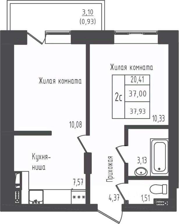 Apartment Sale, 37.93平方米 at Zeleny Oazis-Gorod, derevnya Rybaki, Dmitrovskiy Urban District, Moscow Region, Russia #1 Apartment Sale, 37.93平方米 at Zeleny Oazis-Gorod, derevnya Rybaki, Dmitrovskiy Urban District, Moscow Region, Russia #1