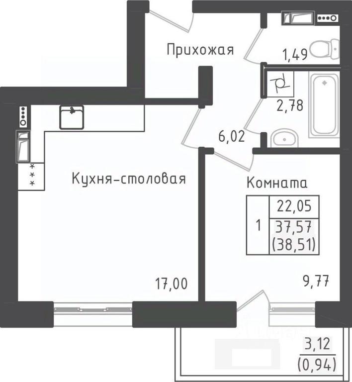 Apartment Sale, 38.51 sq. m. at Zeleny Oazis-Gorod, derevnya Rybaki, Dmitrovskiy Urban District, Moscow Region, Russia #1 Apartment Sale, 38.51 sq. m. at Zeleny Oazis-Gorod, derevnya Rybaki, Dmitrovskiy Urban District, Moscow Region, Russia #1