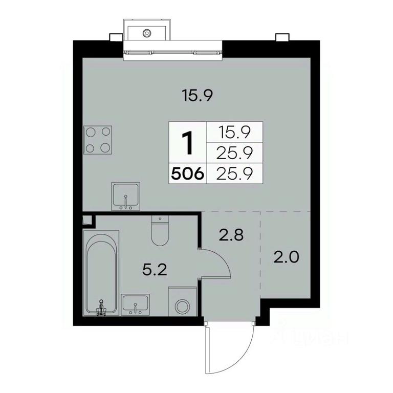 Apartment Sale, 25.9 sq. m. at Kurkino 15, Kurkinskoye Highway, 15, Moscow, Russia #2 Apartment Sale, 25.9 sq. m. at Kurkino 15, Kurkinskoye Highway, 15, Moscow, Russia #2