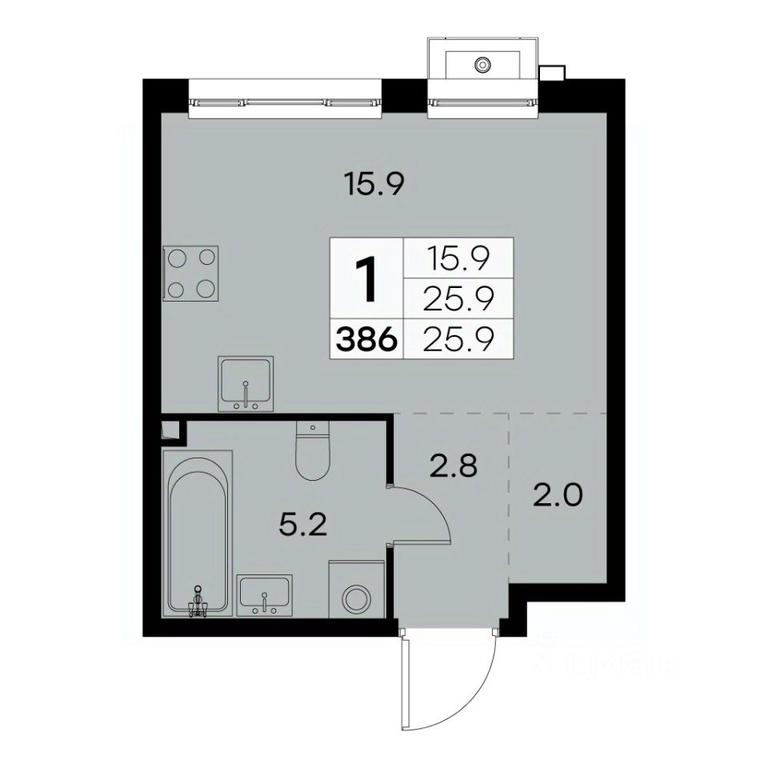 Apartment Sale, 25.9 sq. m. at Kurkino 15, Kurkinskoye Highway, 15, Moscow, Russia #1 Apartment Sale, 25.9 sq. m. at Kurkino 15, Kurkinskoye Highway, 15, Moscow, Russia #1