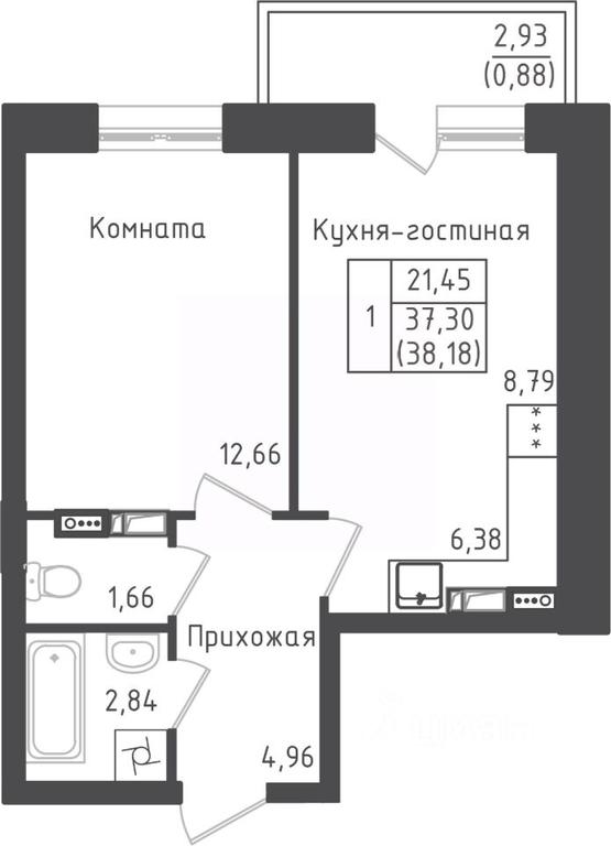 Apartment Sale, 38.18 sq. m. at Zeleny Oazis-Gorod, derevnya Rybaki, Dmitrovskiy Urban District, Moscow Region, Russia #1 Apartment Sale, 38.18 sq. m. at Zeleny Oazis-Gorod, derevnya Rybaki, Dmitrovskiy Urban District, Moscow Region, Russia #1