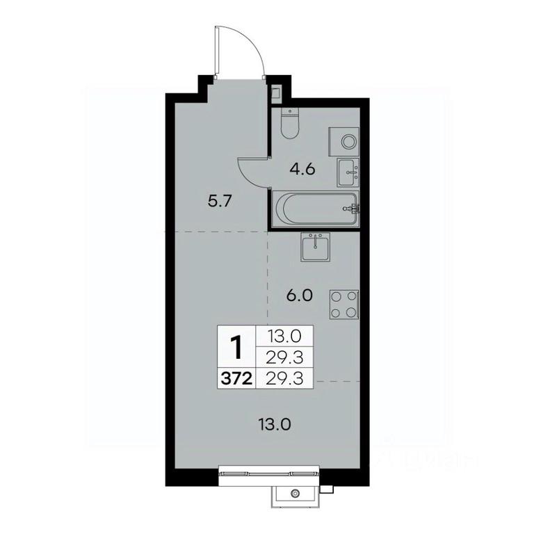 Apartment Sale, 29.3平方米 at Kurkino 15, Kurkinskoye Highway, 15, Moscow, Russia #2 Apartment Sale, 29.3平方米 at Kurkino 15, Kurkinskoye Highway, 15, Moscow, Russia #2