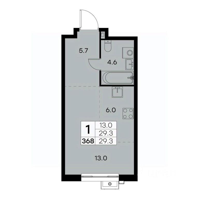 Apartment Sale, 29.3平方米 at Kurkino 15, Kurkinskoye Highway, 15, Moscow, Russia #1 Apartment Sale, 29.3平方米 at Kurkino 15, Kurkinskoye Highway, 15, Moscow, Russia #1