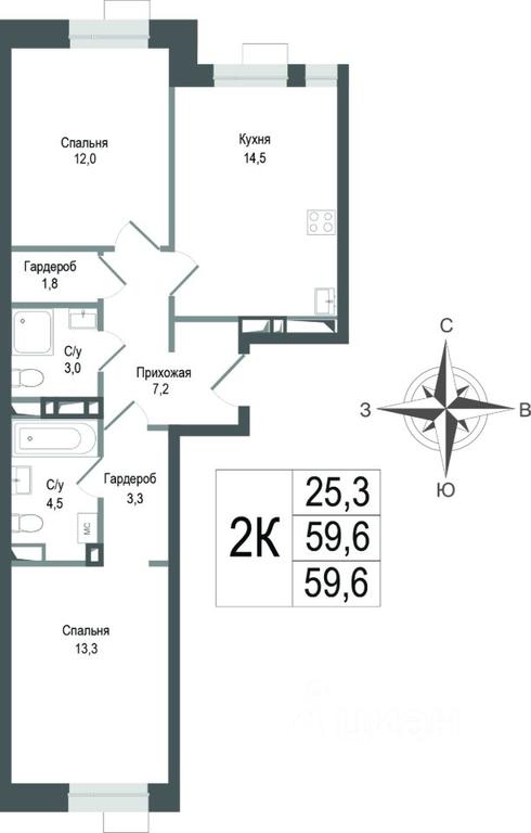 1-BD Apartment Sale, 59.6平方米 at KINOKVARTAL, Solnechnaya Street, Pervomayskiy Microdistrict, Korolyov, Moscow Region, Russia #1 1-BD Apartment Sale, 59.6平方米 at KINOKVARTAL, Solnechnaya Street, Pervomayskiy Microdistrict, Korolyov, Moscow Region, Russia #1