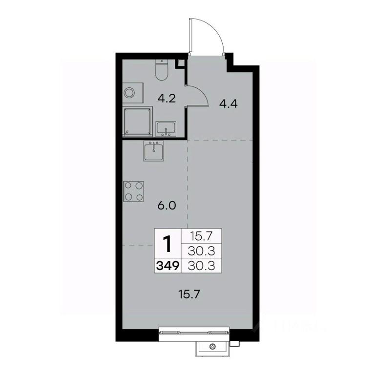 Apartment Sale, 30.3 sq. m. at Kurkino 15, Kurkinskoye Highway, 15, Moscow, Russia #2 Apartment Sale, 30.3 sq. m. at Kurkino 15, Kurkinskoye Highway, 15, Moscow, Russia #2