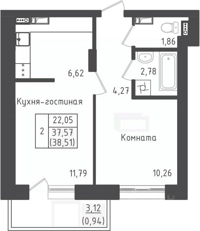 Apartment Sale, 38.51 sq. m. at Zeleny Oazis-Gorod, derevnya Rybaki, Dmitrovskiy Urban District, Moscow Region, Russia #1 Apartment Sale, 38.51 sq. m. at Zeleny Oazis-Gorod, derevnya Rybaki, Dmitrovskiy Urban District, Moscow Region, Russia #1