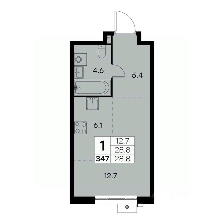 Apartment Sale, 28.8 sq. m. at Kurkino 15, Kurkinskoye Highway, 15, Moscow, Russia #2