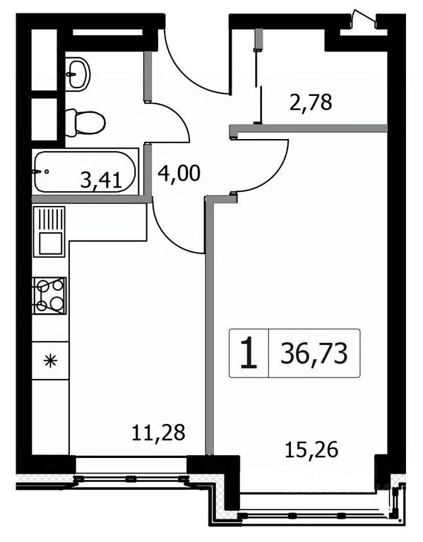 Apartment Sale, 36.73平方米 at Gorodskie istorii (Rasskazovka), Anny Akhmatovoy Street, Vnukovskoye Settlement, Moscow, Russia #1 Apartment Sale, 36.73平方米 at Gorodskie istorii (Rasskazovka), Anny Akhmatovoy Street, Vnukovskoye Settlement, Moscow, Russia #1