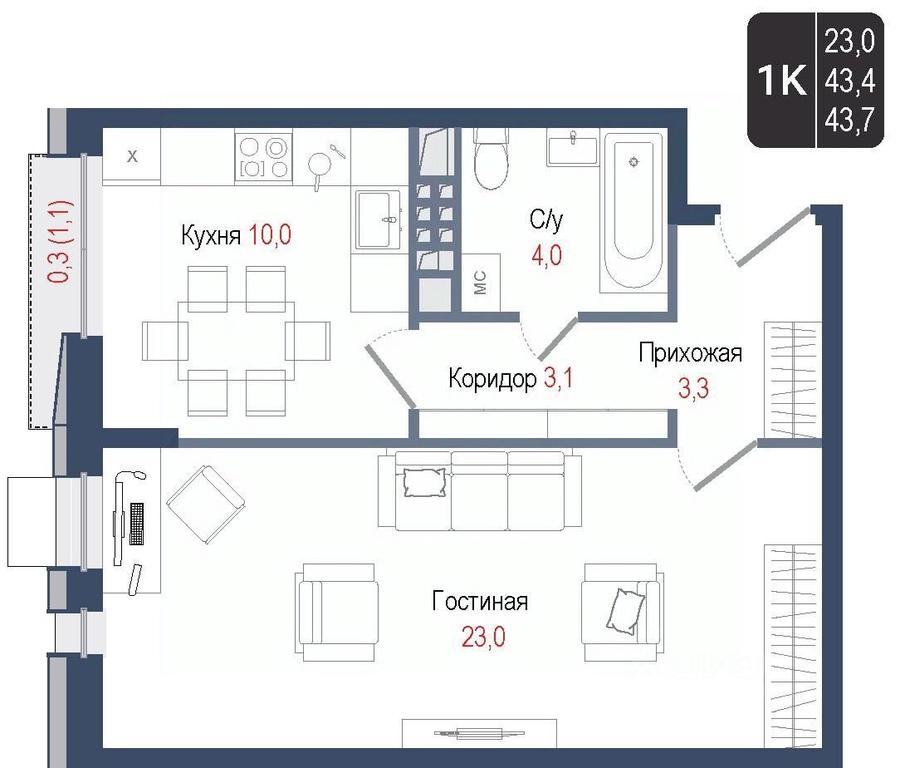 Apartment Sale, 43.4平方米 at KINOKVARTAL, Solnechnaya Street, Pervomayskiy Microdistrict, Korolyov, Moscow Region, Russia #1 Apartment Sale, 43.4平方米 at KINOKVARTAL, Solnechnaya Street, Pervomayskiy Microdistrict, Korolyov, Moscow Region, Russia #1
