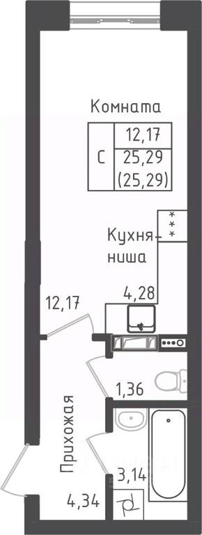 Apartment Sale, 25.29平方米 at Zeleny Oazis-Gorod, derevnya Rybaki, Dmitrovskiy Urban District, Moscow Region, Russia #1 Apartment Sale, 25.29平方米 at Zeleny Oazis-Gorod, derevnya Rybaki, Dmitrovskiy Urban District, Moscow Region, Russia #1