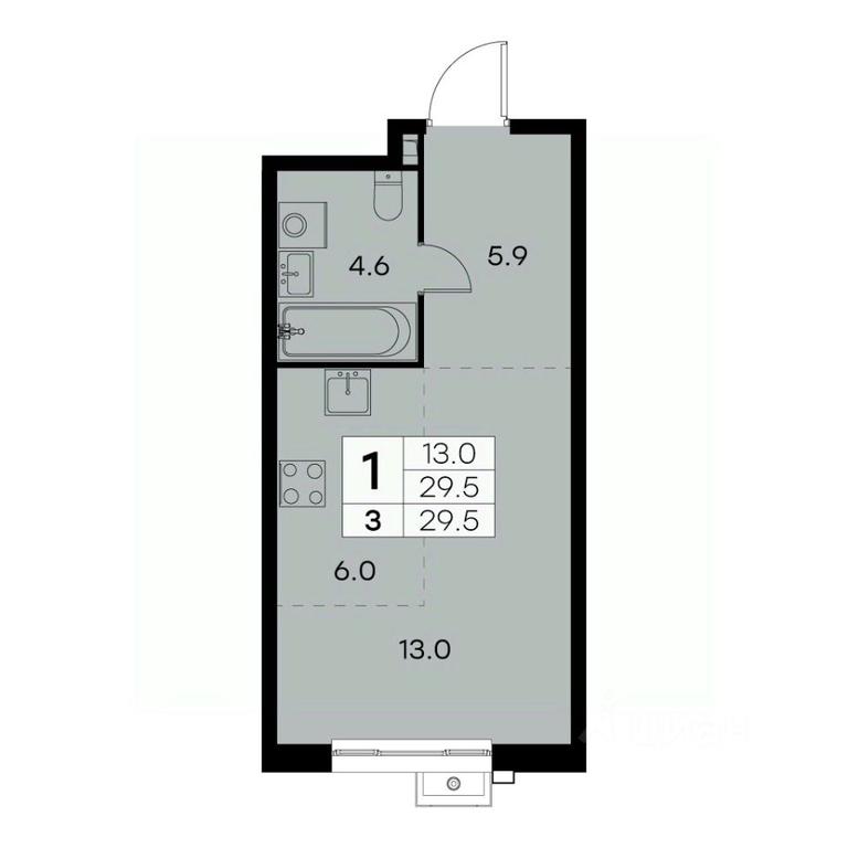 Apartment Sale, 29.5 sq. m. at Kurkino 15, Kurkinskoye Highway, 15, Moscow, Russia #1 Apartment Sale, 29.5 sq. m. at Kurkino 15, Kurkinskoye Highway, 15, Moscow, Russia #1